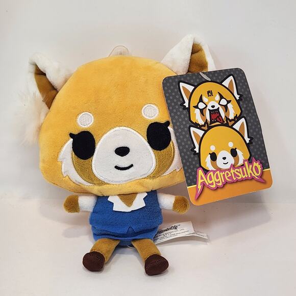 Sanrio Aggretsuko Retsuko 7 inch Plush Soft Toy Stuffed Doll Character New - Picture 1 of 5